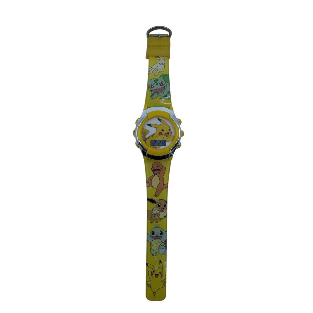 Pokemon Pikachu Accutime Digital Watch with Flashing LED Lights - Works